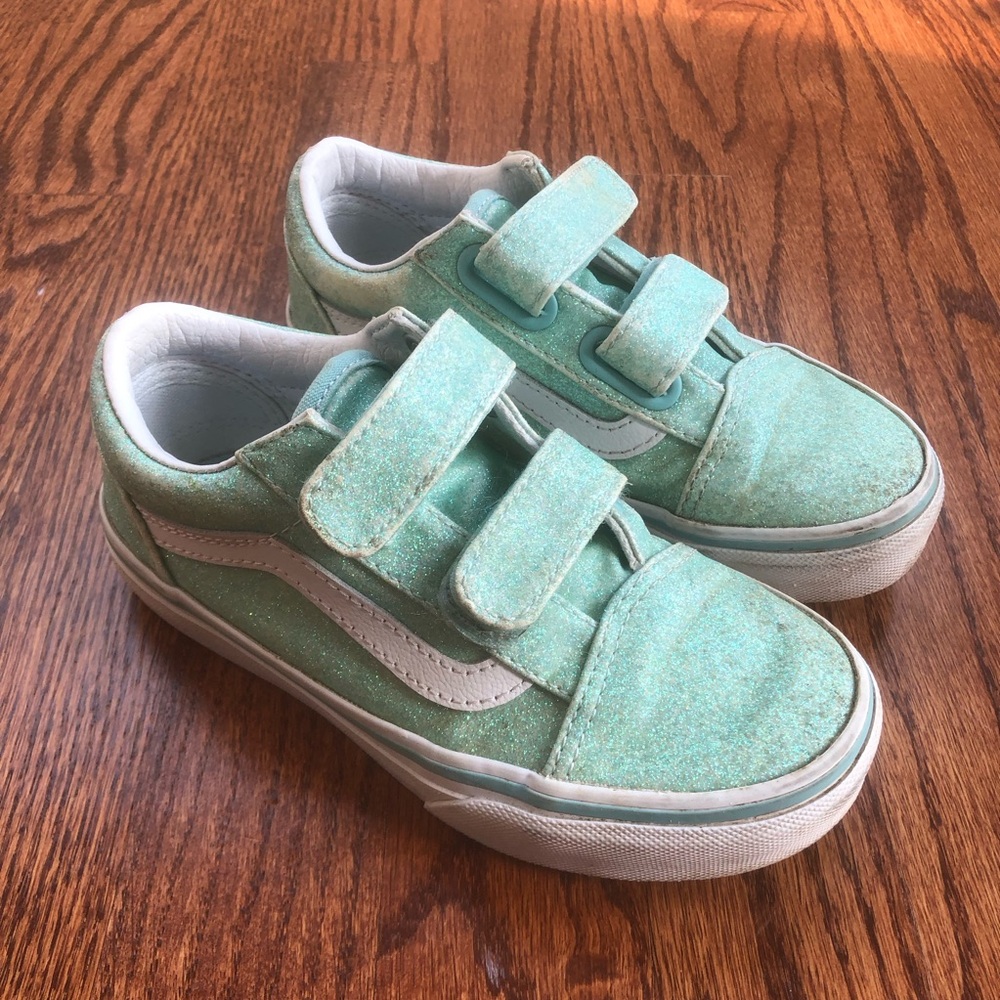Vans Old Skool Glitter Pastel Blue Kids 12